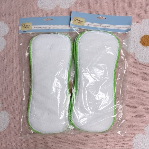 NWT Buttons Cloth Diaper Microfiber Night Time Inserts - Picture 1 of 2